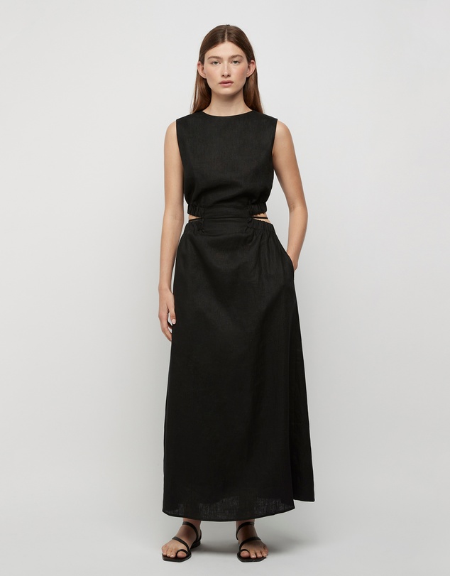 FRIEND of AUDREY - The Linen Waist Tie Dress