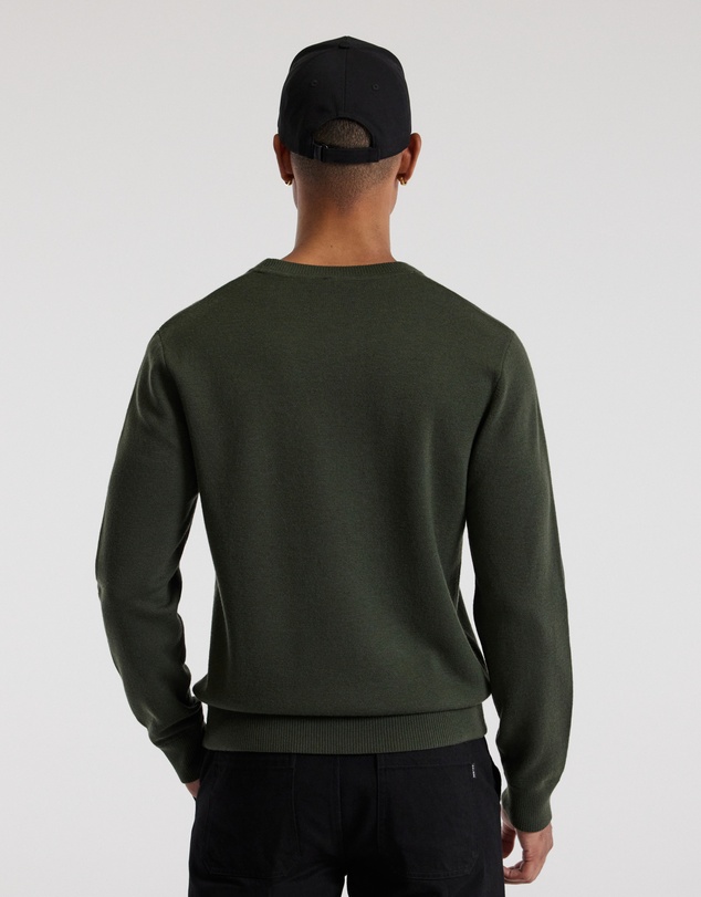 Calibre - Crew Neck Merino Sweater Pine Green