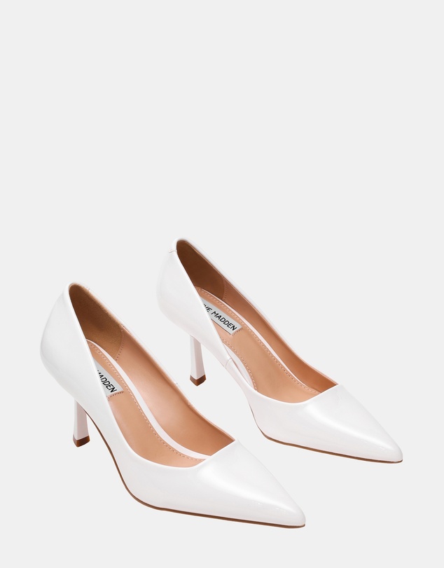 Steve Madden - Brynnn White Patent Heels