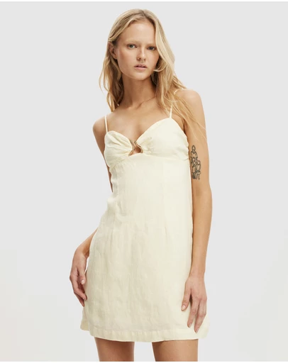 Cotton On - Luxe Linen Strappy Dress