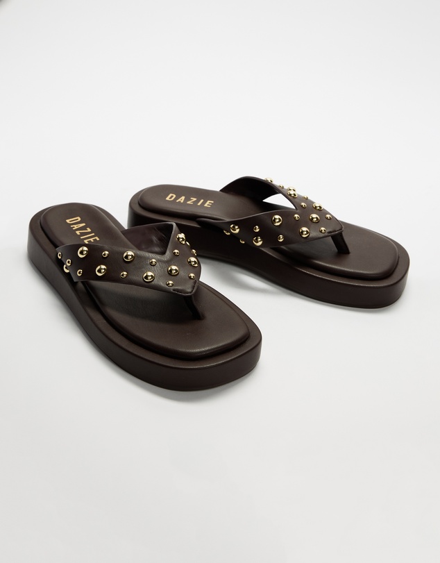 Dazie - Marie Studded Platform Sandals