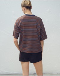 M.N.G - Striped Short-Sleeved T-Shirt