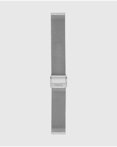 Fossil - Silver-Tone Strap Bar - Ladies