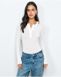 AERE - Maya Henley T-Shirt