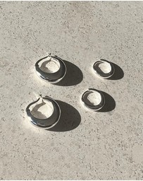 SAINT VALENTINE - Positano Mini Hoops - Silver