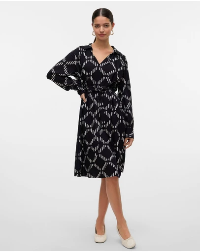 Vero Moda - Brina Printed Midi Dress