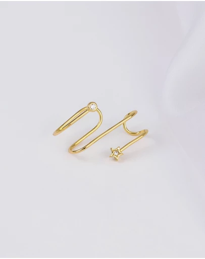 Wanderlust + Co - In The Star Gold Ear Cuff