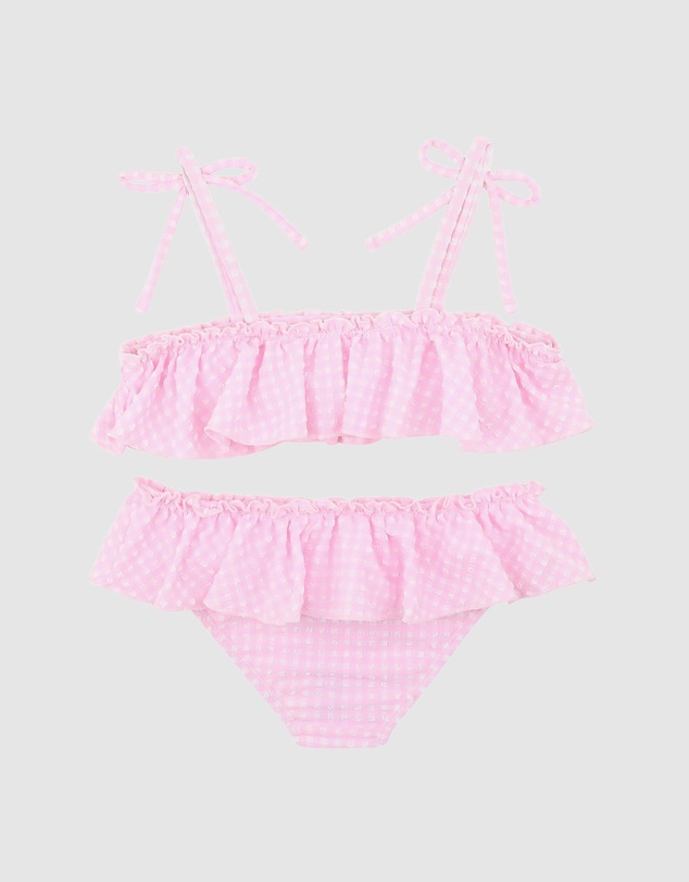 Minihaha - Pink Gingham Bikini - Kids-Teens