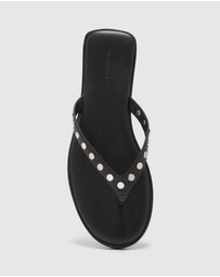 Nakedvice - The Tahnee Black Studded Thong