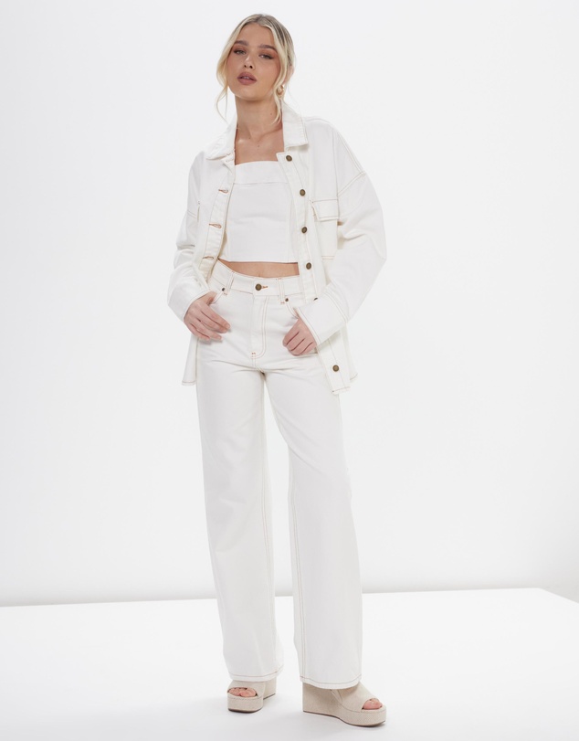 Dazie - London Fever Denim Shacket
