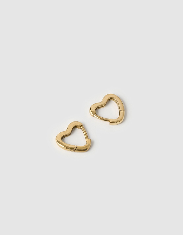 Arms Of Eve - Sweetheart Gold Earrings - Small