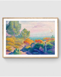 Inka Arthouse - Two Women by the Shore by Henri-Edmond Cross Art Print