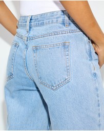 Dazie - Rome Baggy Low Rise Denim Jeans
