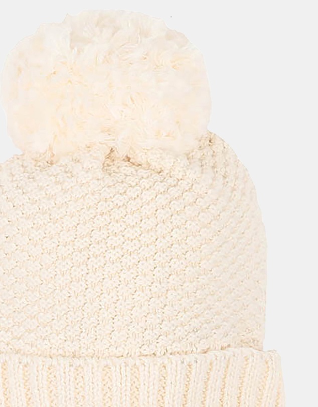 Bebe by Minihaha - Cream Organic Knitted Beanie - Babies-Kids