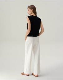 IDA+S - Rosie White Wide Leg Pants