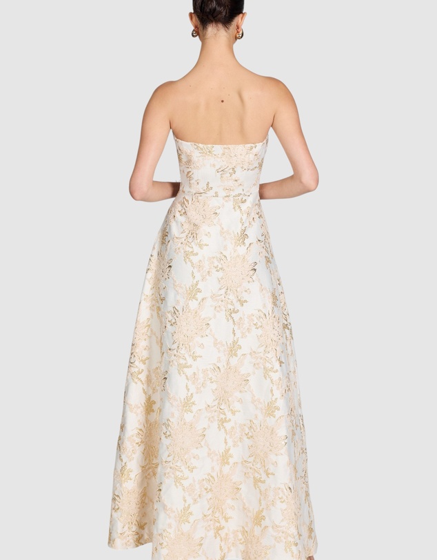 Romance by Honey and Beau - Matteau Pleated Off Shoulder Dress