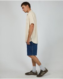 Silent Theory - Textured Linen SS Shirt