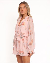 Petal & Pup - Michelle Playsuit - Paisley Peach