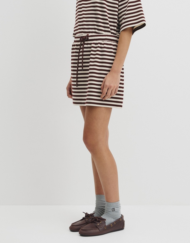 Country Road - Australian Cotton Blend Stripe Jersey Skirt