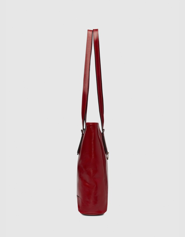 Florence - The Amelia Red Leather Tote Work Bag