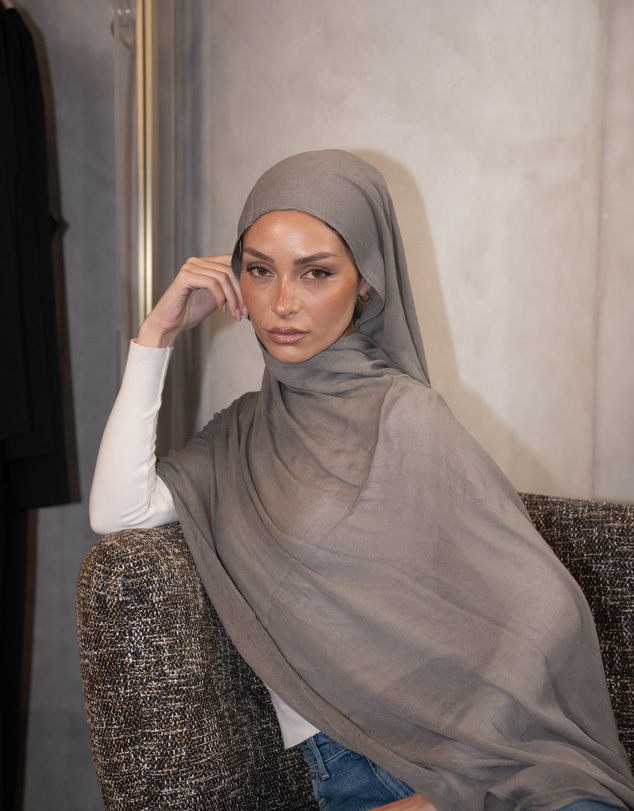 Mod Squad - Luxe Rayon Hijab - Charcoal 8