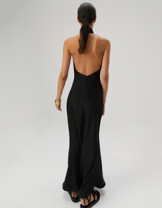 MISHA - Evianna Satin Maxi Dress