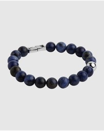 Najo - Atlas 10mm Sodalite & Steel Bracelet