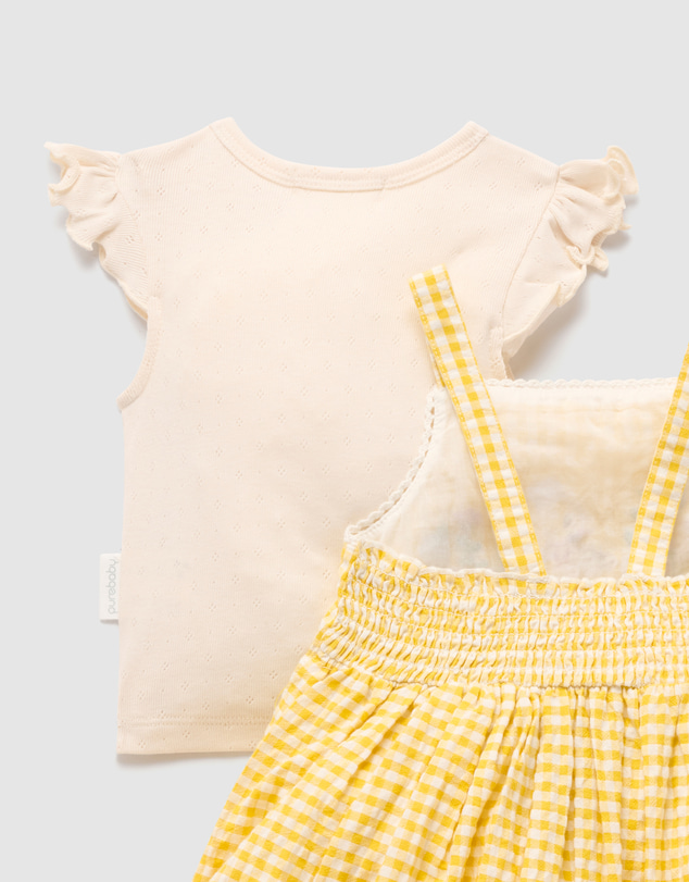 Purebaby - Gingham Sundress-Kids-Babies