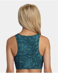 RVCA - Gathered Front Mid Support Sports Bra