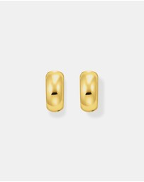 THOMAS SABO - Hoop earrings in chunky design mini gold