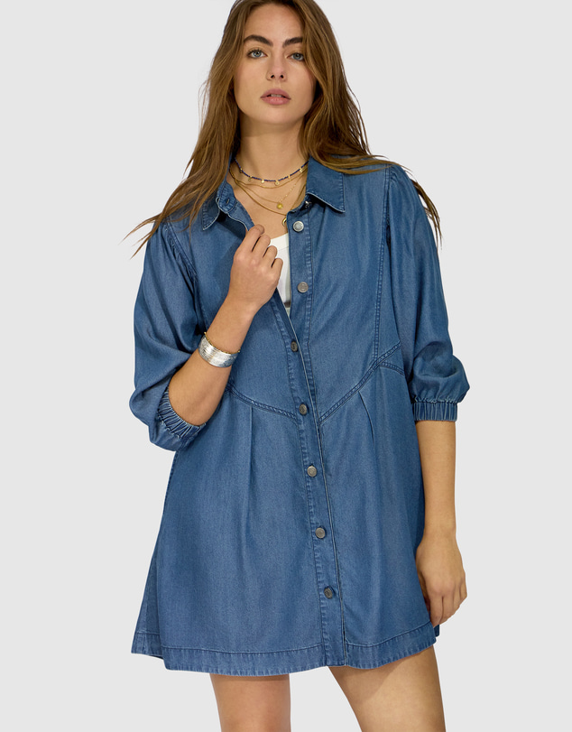 Belle & Bloom - Supercut Denim Dress