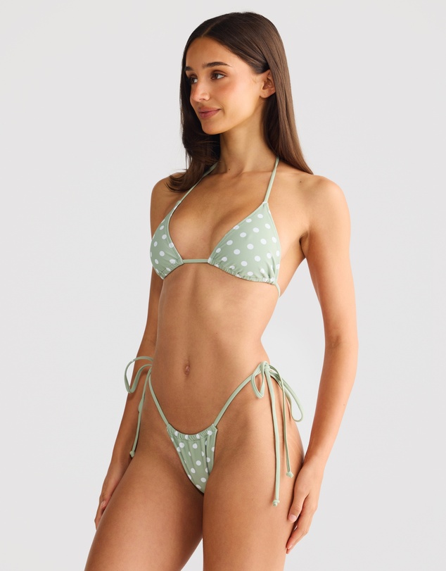 Vacay Swimwear - Rio Bottom Sage Polka