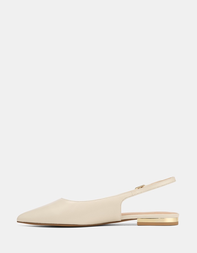 Wittner - Mary Hi Shine Leather Flat Slingbacks