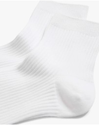 Country Road - Australian Cotton Blend Ribbed Quarter Crew Sock