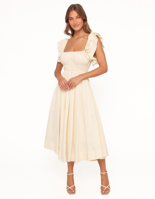 Petal & Pup - Linda Midi Dress - Butter Yellow