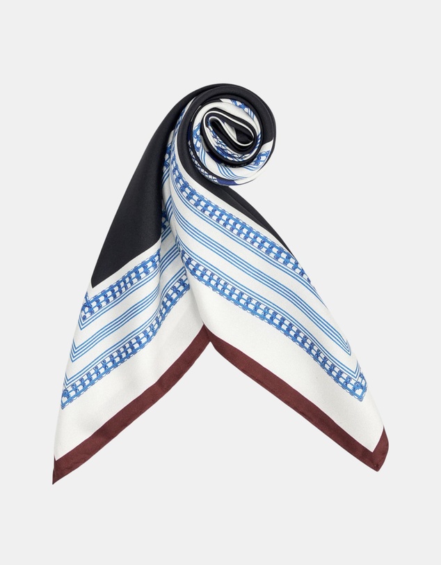 Oroton - Square Print Silk Scarf
