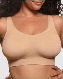 B Free Intimate Apparel - Double Lined Wire Free High Back Crop Bra (C-D-DD-E-F) Cup