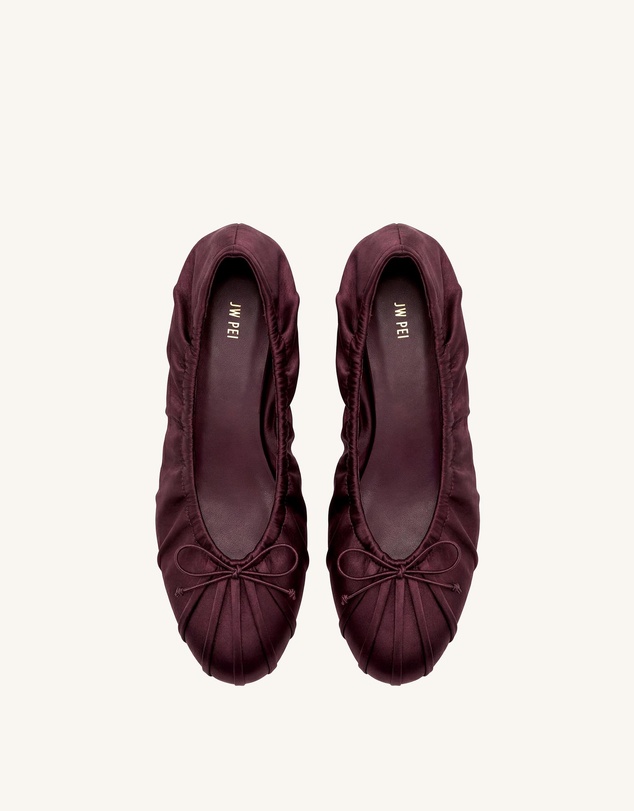JW PEI - Solenne Ruched Drawstring Ballet Flats