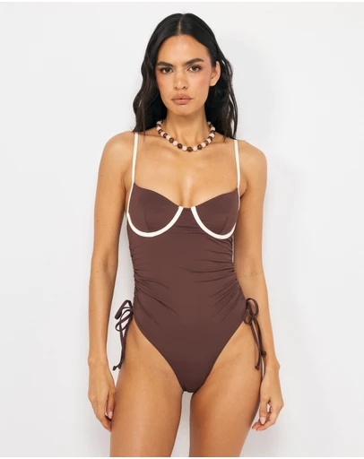AERE - Sienna Tie Side Swimsuit