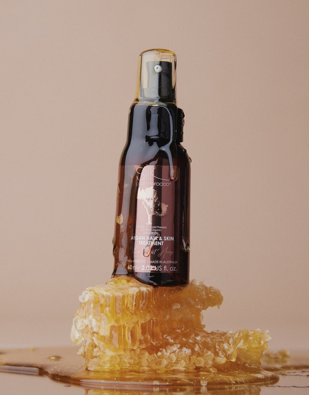 Silk Oil of Morocco - Argan Hair and Skin Treatment - Sweet Honey - 60ml