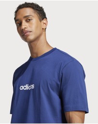 adidas Sportswear - Essentials Linear Single Jersey Tee Mens