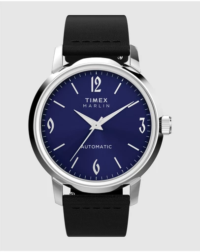 TIMEX - Marlin® Automatic 40mm Leather Strap Watch