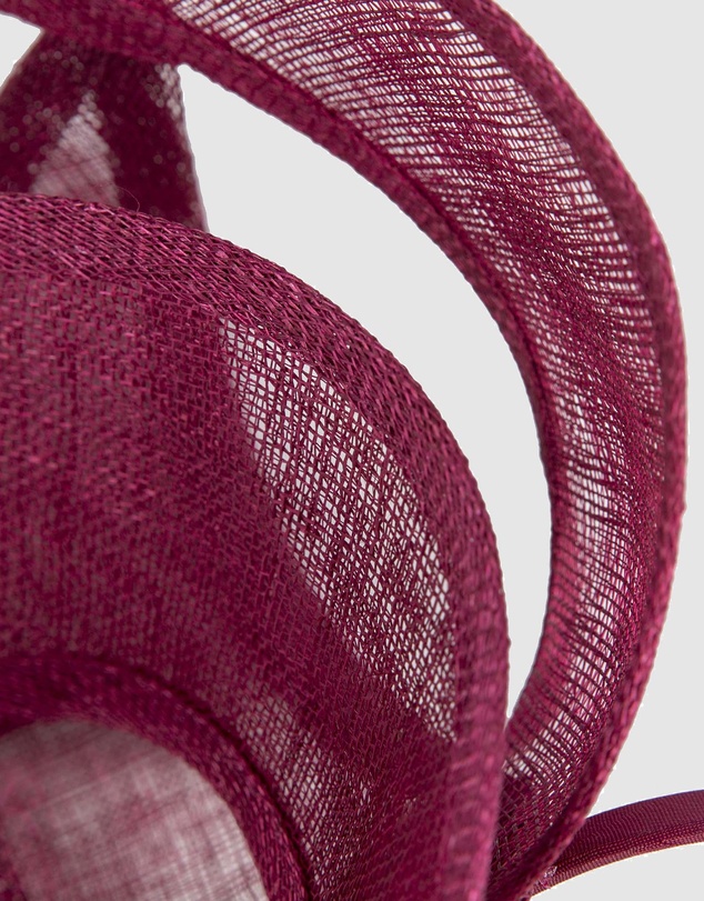 Max Alexander - Wine Sinamay Racing Fascinator