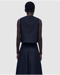 COS - Cropped Linen Waistcoat