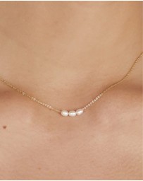 SAINT VALENTINE - Mini Pearl Necklace - Gold
