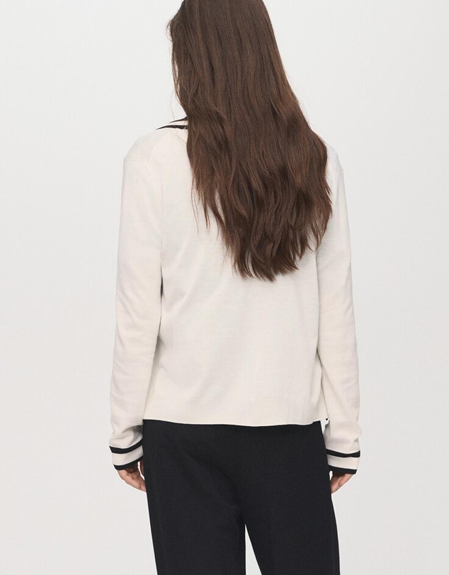 M.N.G - Cardigan With Contrasting Stripes