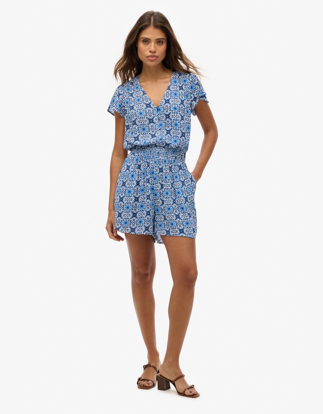 Superdry - Short Sleeve Printed Playsuit