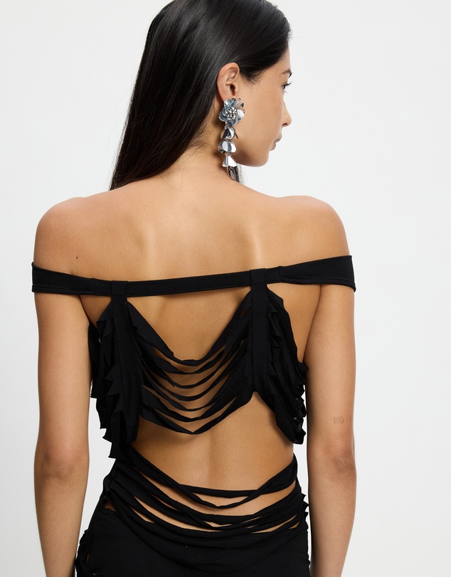 Jaded London - Macrame Slashed Layered Dress