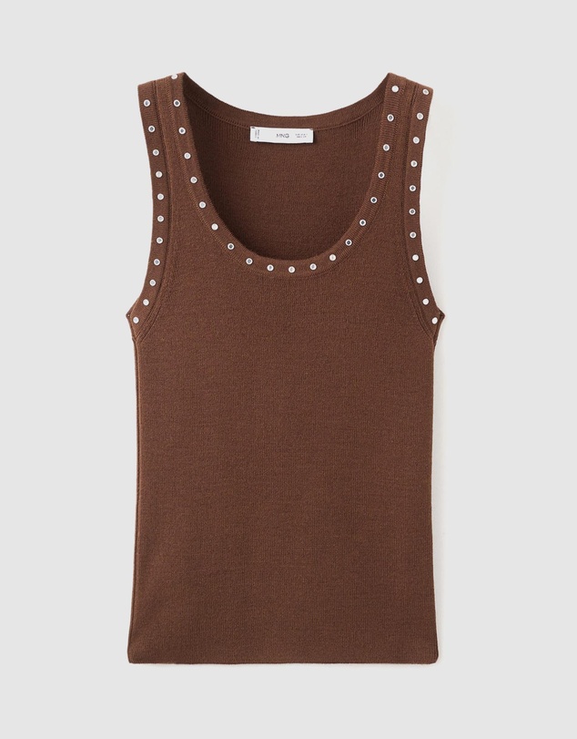 M.N.G - Studded Knit Top