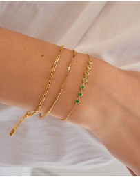 Ania Haie - Gold Green Station Bracelet